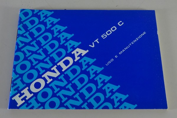 Owner´s Manual / Uso E Manutenzione Honda VT 500 C Stand 1983 - 1988