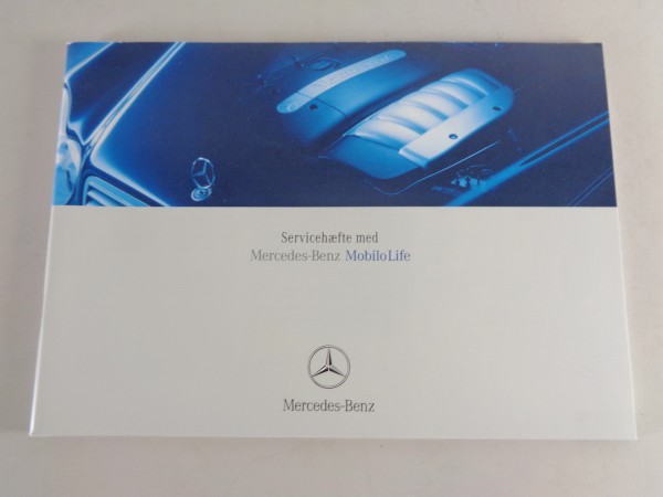 Scheckheft Mercedes Benz SLK, CLK, SL, CL, etc. von 10/2003 Dänisch