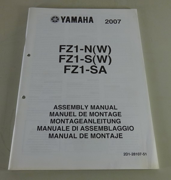 Montageanleitung / Set Up Manual Yamaha FZ-1 N (W) / S (W) / SA Stand 2007