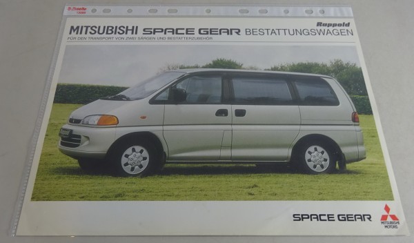 Prospekt Mitsubishi Space Gear als Rappold Bestattungswagen Stand 06/1996