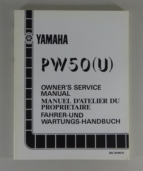 Betriebsanleitung und Wartungshandbuch Yamaha PW 50 (U) Stand 05/1987