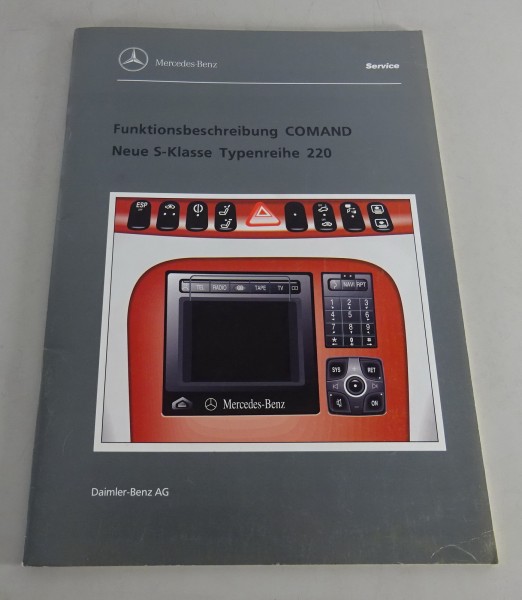 Werkstatthandbuch Mercedes Benz Comand in S-Klasse W220, Stand 1998