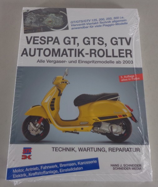 Reparaturanleitung Technik Wartung Reparatur Vespa GT GTS GTV Automatik - Roller