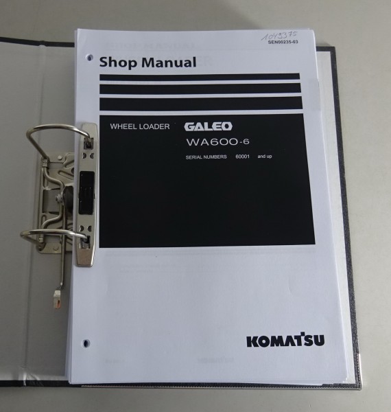 Workshop Manual / Werkstatthandbuch Komatsu Radlader Galeo WA600-6 2 Bände