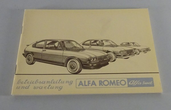 Betriebsanleitung / Handbuch Alfa Romeo Alfasud von 11/1981