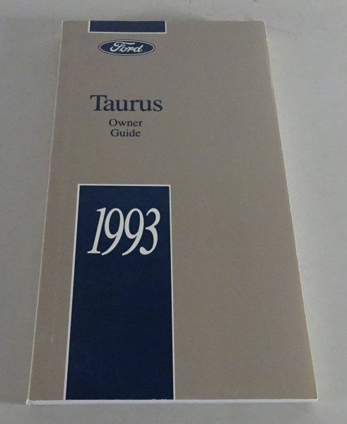 Owner´s Manual / Handbook Ford Taurus Stand 1993