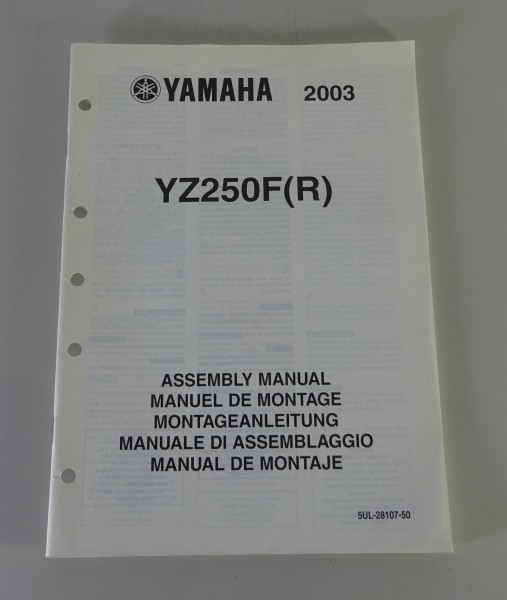 Montageanleitung / Assembly Manual Yamaha YZ 250 (R) von 2003