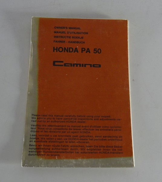 Betriebsanleitung / Fahrerhandbuch Honda PA 50 Camino Stand 05/1978