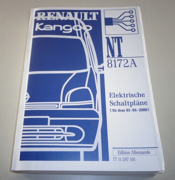 Werkstatthandbuch Elektrik / Schaltpläne Renault Kangoo Stand 04/2000