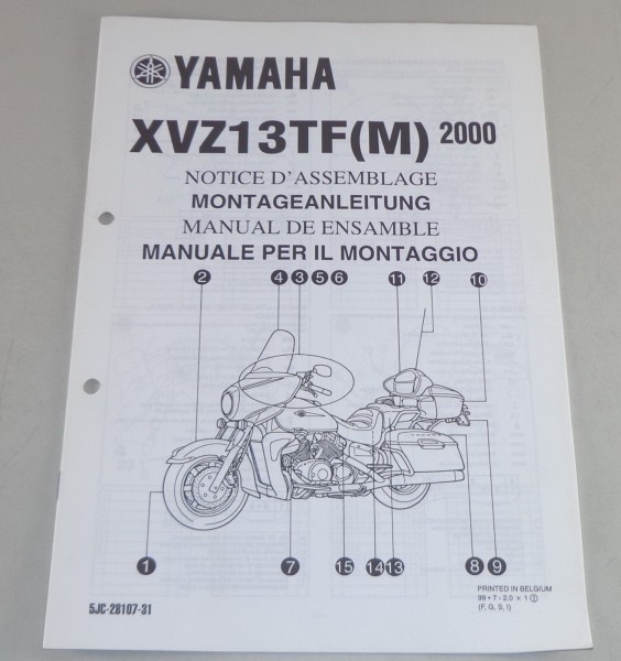 Montageanleitung / Set Up Manual Yamaha XVZ 13 TF (M) Stand 2000