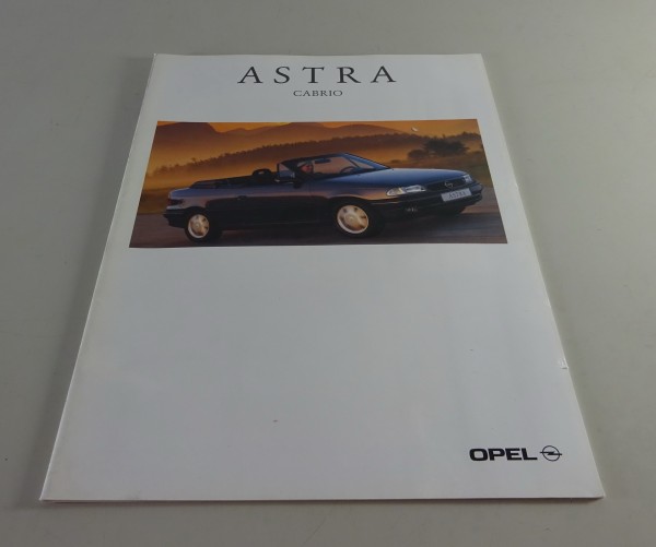 Prospekt / Broschüre Opel Astra F Cabrio Stand 08/1995