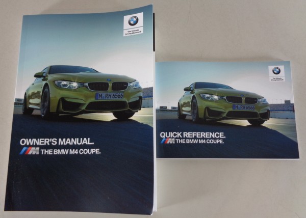 Owner's Manual / Handbook + Quick Reference BMW M4 Coupé F82 printed 10/2018
