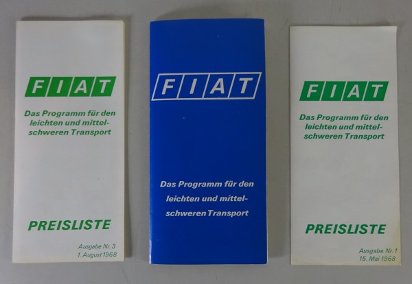 Programm + Preisliste | Fiat 600T / 238 / 241 | Stand 1968