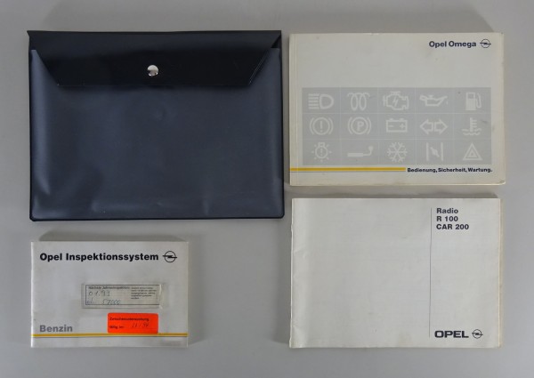 Bordmappe + Betriebsanleitung Opel Omega A von 01/1994