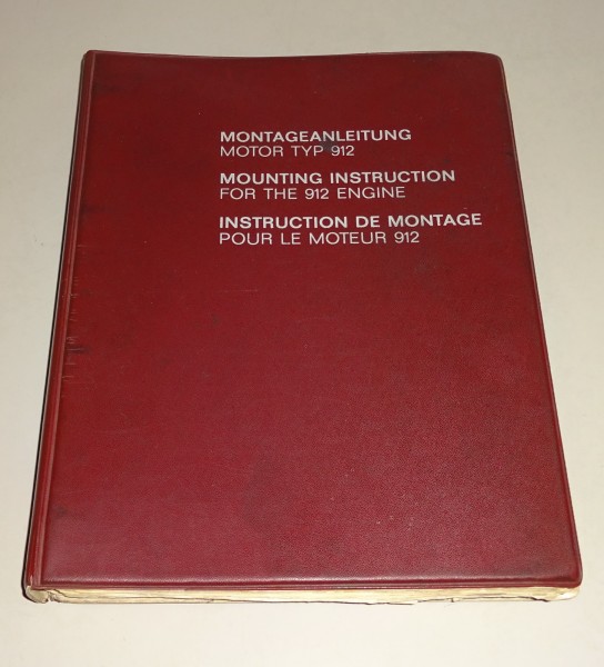 Workshop Manual / Mounting Instruction Porsche 912 Engine 2,0l 1965 - 1969