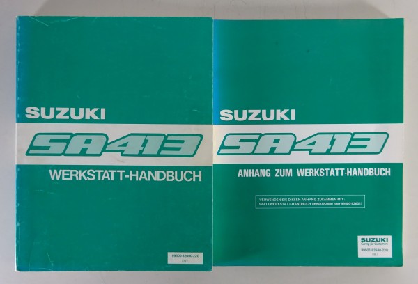 Werkstatthandbuch + Nachtrag Suzuki Swift Typ AA | SA 413 Stand 1983 - 1986