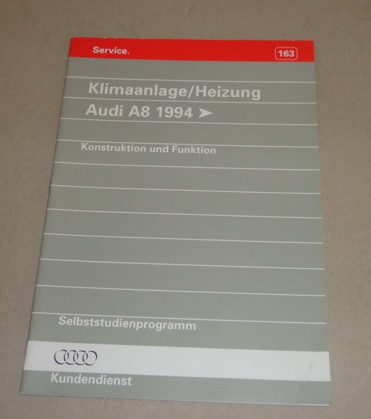 Selbststudienprogramm SSP 163 Audi A8 D2 Klima Heizung Klimaanlage ab 1994