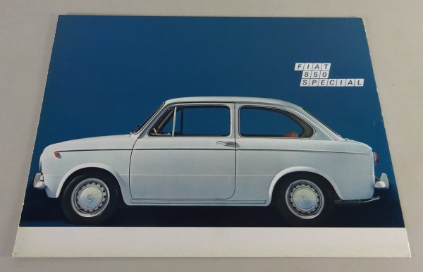 Prospekt / Broschüre Fiat 850 Special Stand 1968 - Englisch