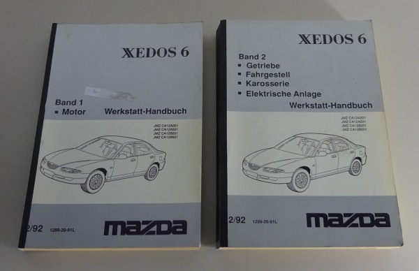 Werkstatthandbuch / Grundhandbuch Band 1 + 2 Mazda Xedos 6, Stand 02/1992