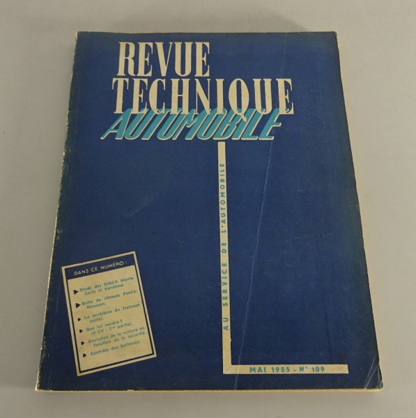 Reparaturanleitung Revue Technique Simca / Ford Monte Carlo + Vendome von 5/1955