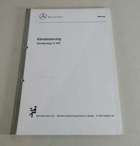 Werkstatthandbuch Mercedes-Benz Bus O 404 Klimaanlage / Klimatisierung von 12/91