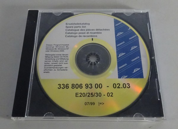 Teilekatalog CD Linde Elektro-Gabelstapler E 20/25/30 Stand 07/1999