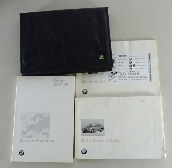 Bordmappe + Betriebsanleitung BMW 3er E36 Cabrio 316i 318i 325td etc von 08/1979