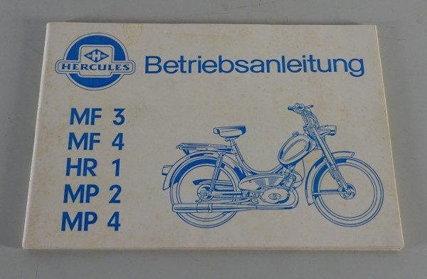 Betriebsanleitung / Handbuch Hercules Mofa MF3 / MF4 / HR1 / MP2 / MP4