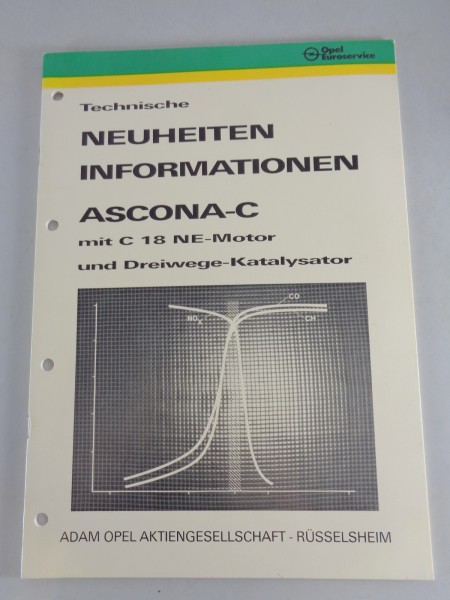 Technische Neuheiten & Informationen Ascona C mit C 18 NE Motor Stand 01/1985
