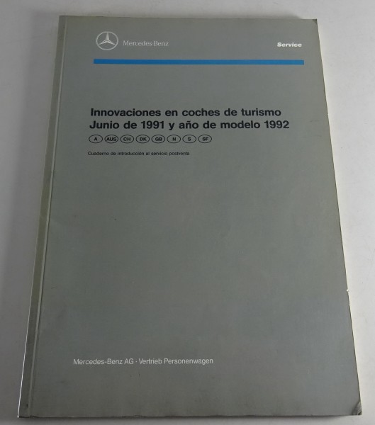 Manual de taller Introducción Innovaciones Mercedes Benz Tipo 124 129 140 201