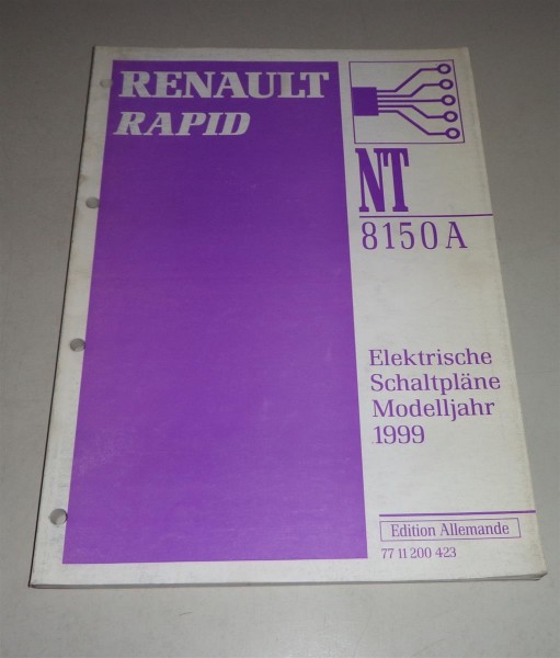 Werkstatthandbuch Elektrik / Elektrische Schaltpläne Renault Rapid - 1999