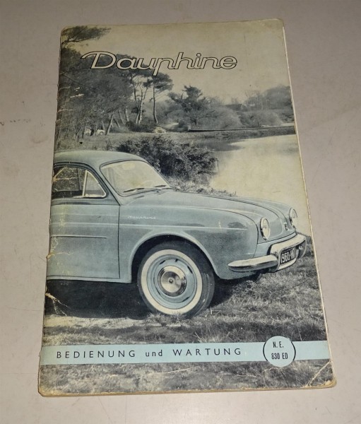 Betriebsanleitung / Handbuch Renault Dauphine R 1090 Stand 1960