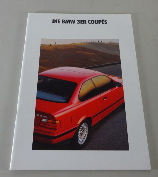 Prospekt / Broschüre BMW 3er E36 Coupé 318is / 320i / 325i Stand 01/1992