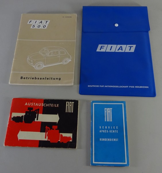 Bordmappe + Betriebsanleitung / Handbuch Fiat 500 Typ 110 von 05/1968