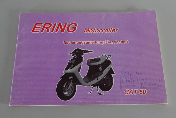 Betriebsanleitung / Handbuch Ering Motorroller CAT 50 Baujahr 1998 - 2002