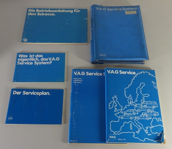 Bordmappe mit Betriebsanleitung VW Scirocco II/1 Typ 53 B Stand 02/1983