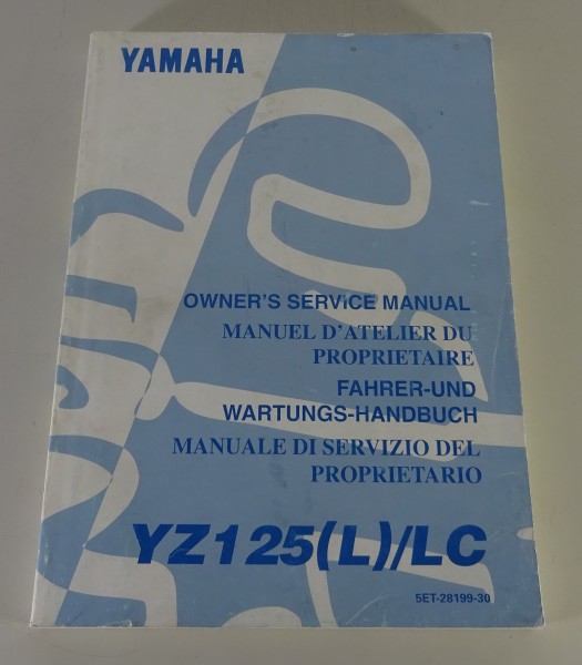 Werkstatthandbuch / Fahrerhandbuch Yamaha YZ 125 (L) / LC Stand 06/1998
