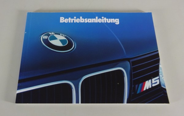 Betriebsanleitung / Handbuch BMW 5er E34 M5 / M5 Touring Stand 01/1992