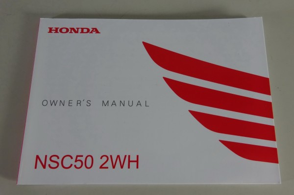Owner´s Manual / Handbook Honda NSC 50 2WH Stand 2012 English
