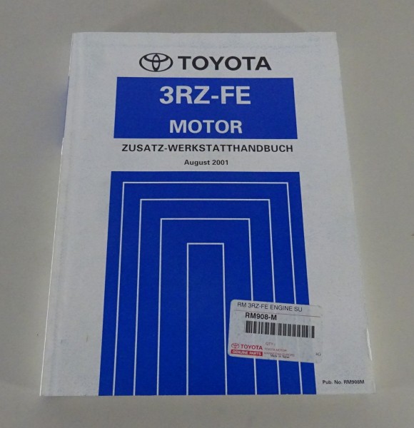 Werkstatthandbuch Toyota Motor 3RZ-FE für Hilux / Hiace + S.B.V. Stand 08/2001