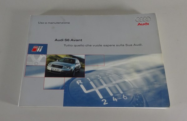 Uso e manutenzione Audi S6 Avant C5 Stand 07/1999