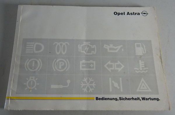 Betriebsanleitung / Bedienungsanleitung / Handbuch Opel Astra F Stand 08-1993