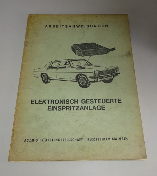 Werkstatthandbuch Opel Kapitän B / Diplomat B / Admiral B Einspritzanlage von 69