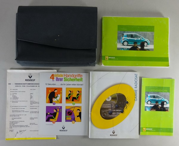 Bordmappe + Betriebsanleitung / Handbuch Renault Modus Stand 04/2004