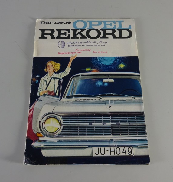 Prospekt / Broschüre Opel Rekord A Limousine Stand 1963