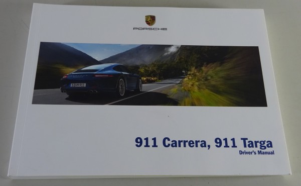 Owner´s Manual / Handbook | Porsche 911 Carrera / 991 Targa | Modelljahr 2015