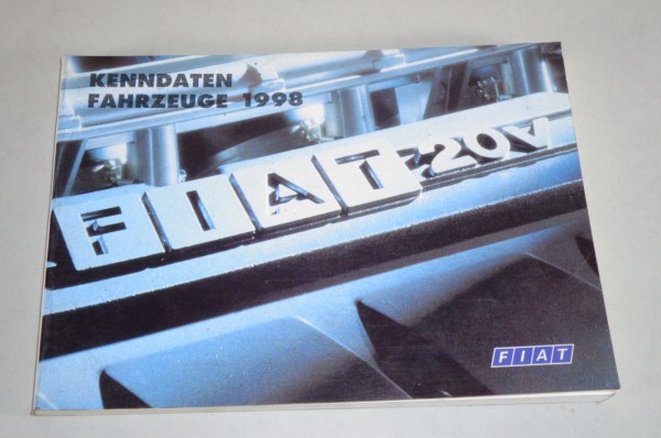 Tabellenbuch / Technische Daten Fiat PKWs Bravo / Marea / Coupe etc. von 1998