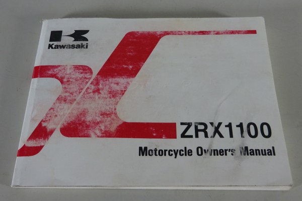 Betriebsanleitung / Handbuch / Manual Kawasaki ZRX 1100 Stand 07/1999