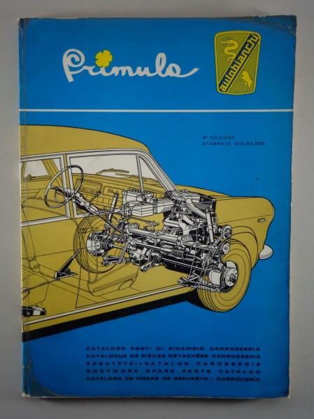 Teilekatalog Autobianchi Primula Karosserie von 09/1966
