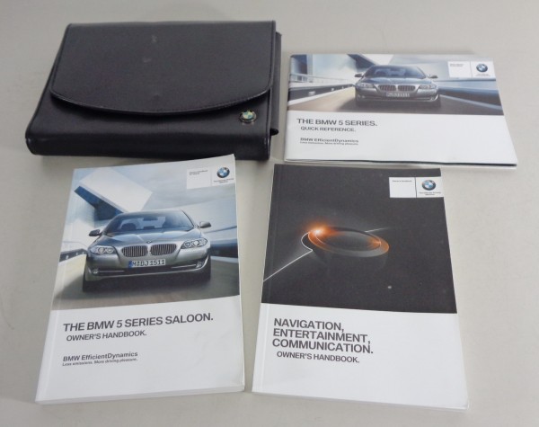 Owner's Manual + Wallet BMW 5-Series Saloon F10 520i - 550d / xDrive from 2012